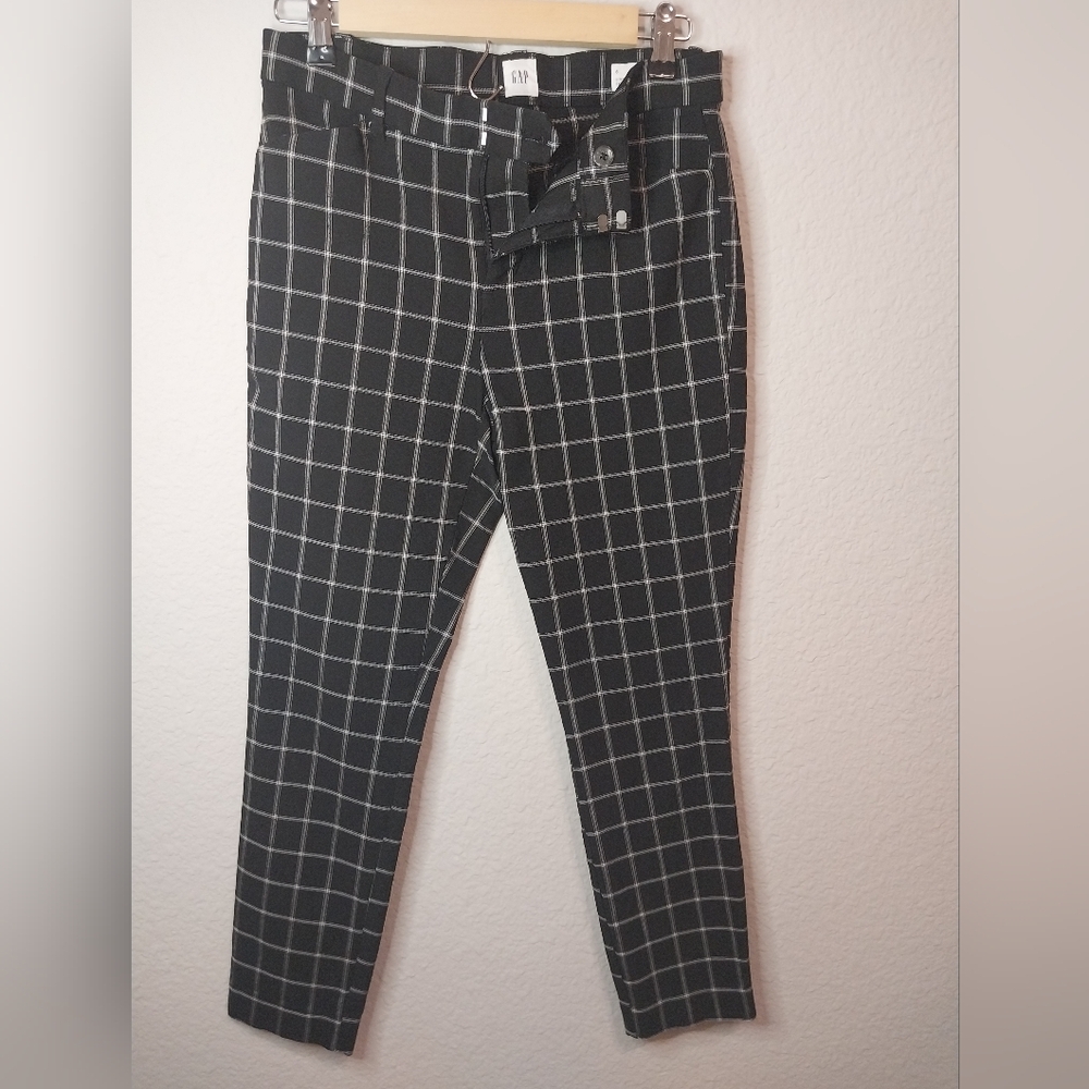 3 pairs Gap Skinny ankle -Black Checkered women Pants